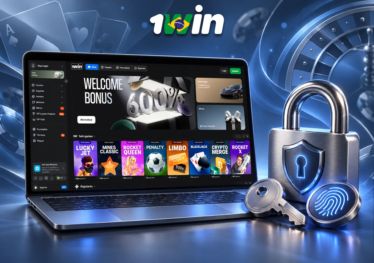 A plataforma no notebook fica protegida por cadeado e chave digital